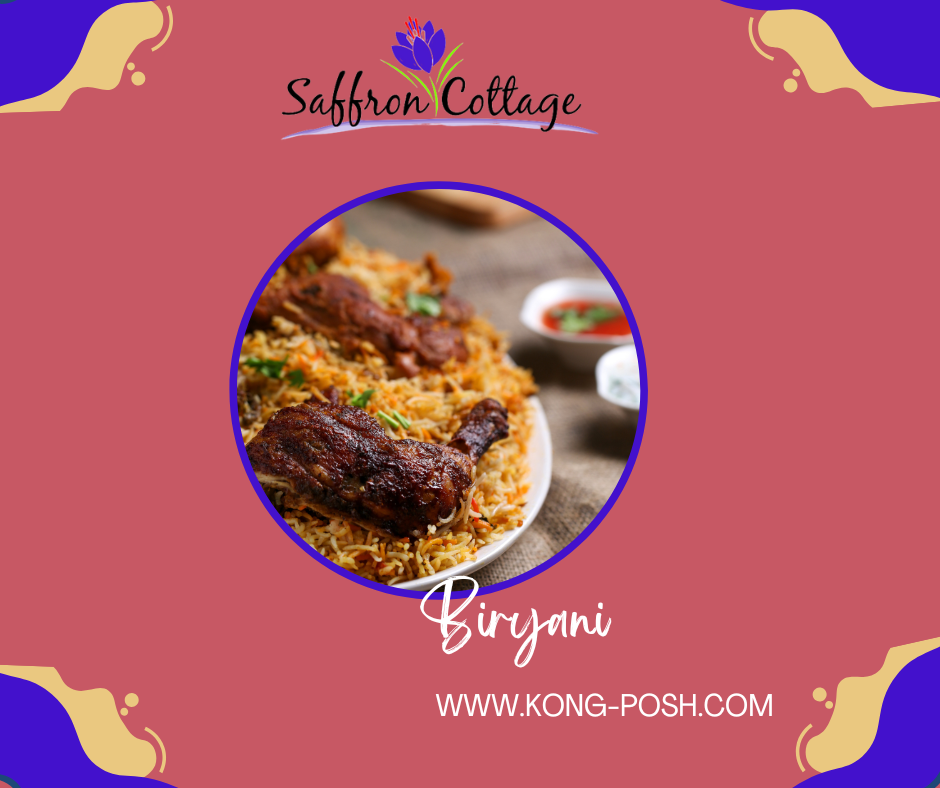 Chicken Biryani with Saffron