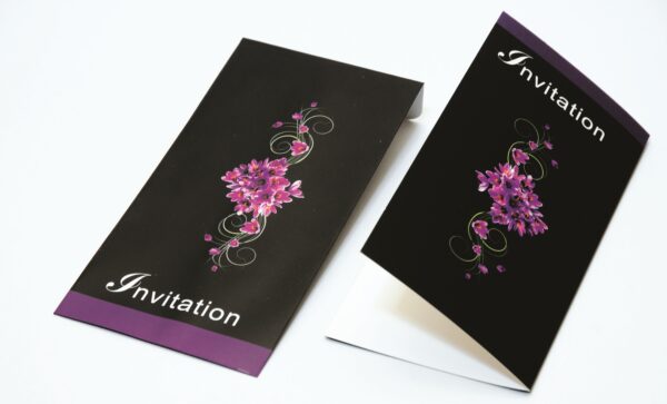 Saffron Design Invitation Card