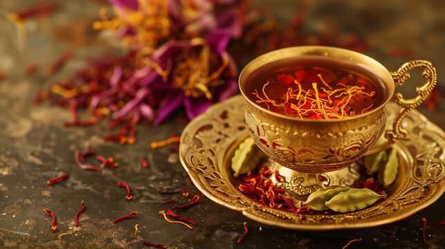 The Golden Brew Unraveling the Exquisite Flavors of Saffron Cardamom Tea