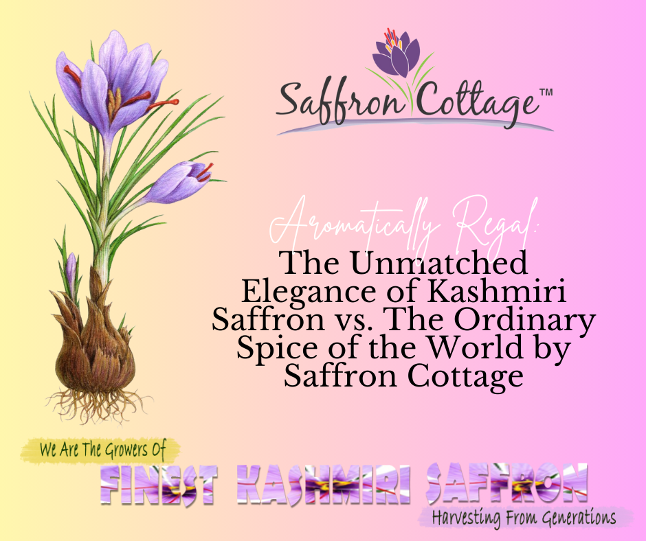 Aromatically Regal: The Unmatched Elegance of Kashmiri Saffron vs. The Ordinary Spice of the World by Saffron Cottage