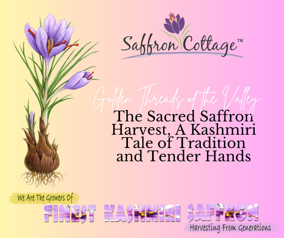 Golden Threads of the Valley: The Sacred Saffron Harvest, A Kashmiri Tale of Tradition and Tender Hands