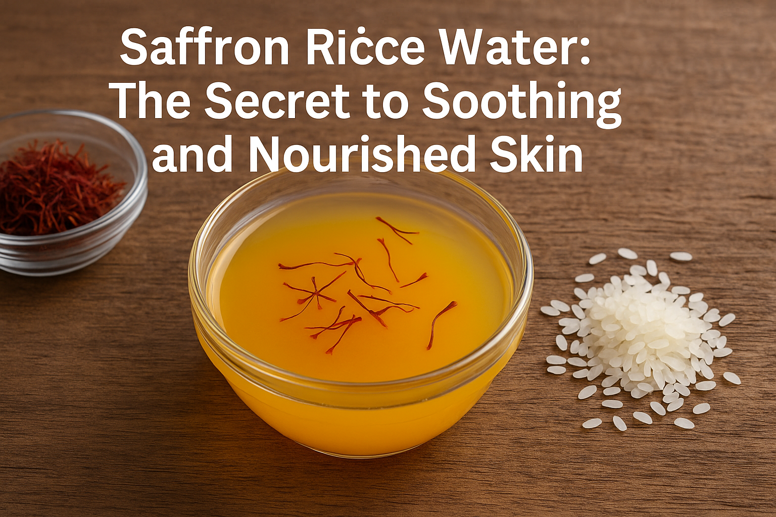 Saffron Rice Water The Secret to Soothing and Nourished Skin