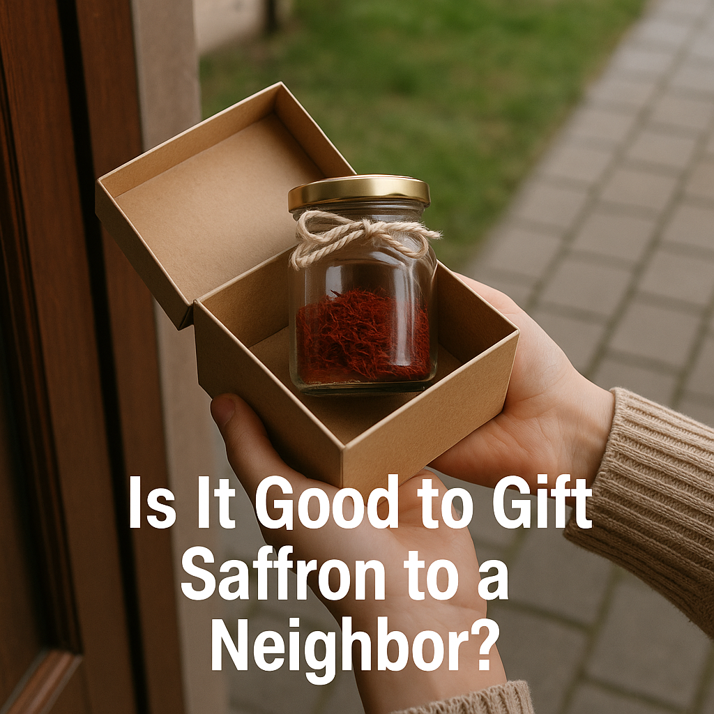Is It Good to Gift Saffron to a Neighbor?