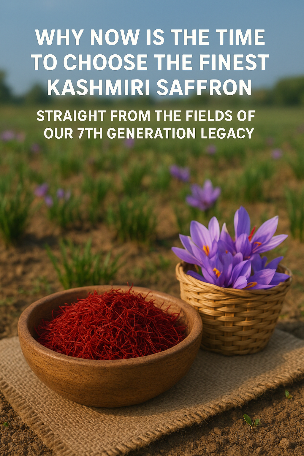 Why Now is the Time to Choose the Finest Kashmiri Saffron Straight from the Fields of Our 7th Generation Legacy