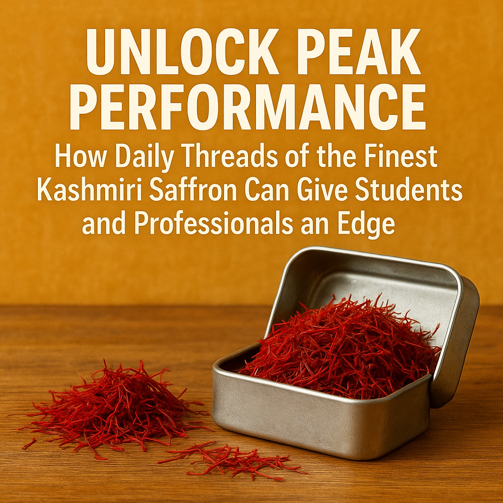Unlock Peak Performance How Daily Threads of the Finest Kashmiri Saffron Can Give Students and Professionals an Edge