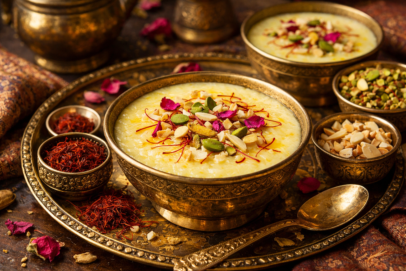 Kesar Phirni Recipe A Royal Dessert Elevated by the Finest Kashmiri Saffron