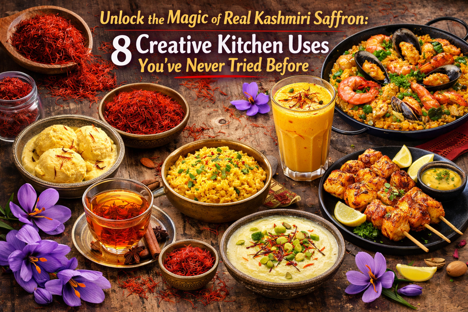 Unlock the Magic of Real Kashmiri Saffron 8 Creative Kitchen Uses You’ve Never Tried Before
