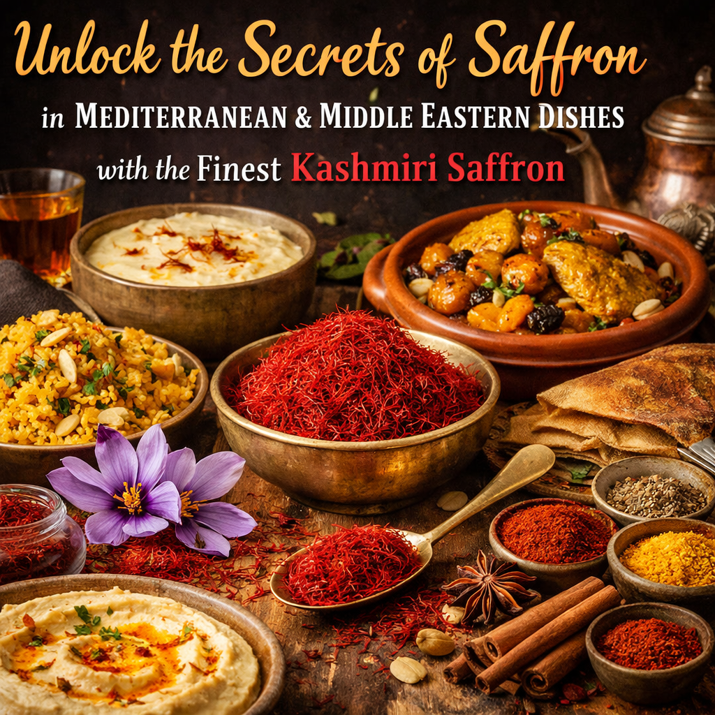 Unlock the Secrets of Saffron in Mediterranean and Middle Eastern Dishes with the Finest Kashmiri Saffron