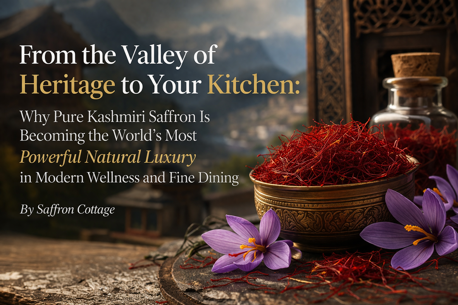 From the Valley of Heritage to Your Kitchen Why Pure Kashmiri Saffron Is Becoming the World’s Most Powerful Natural Luxury in Modern Wellness and Fine Dining