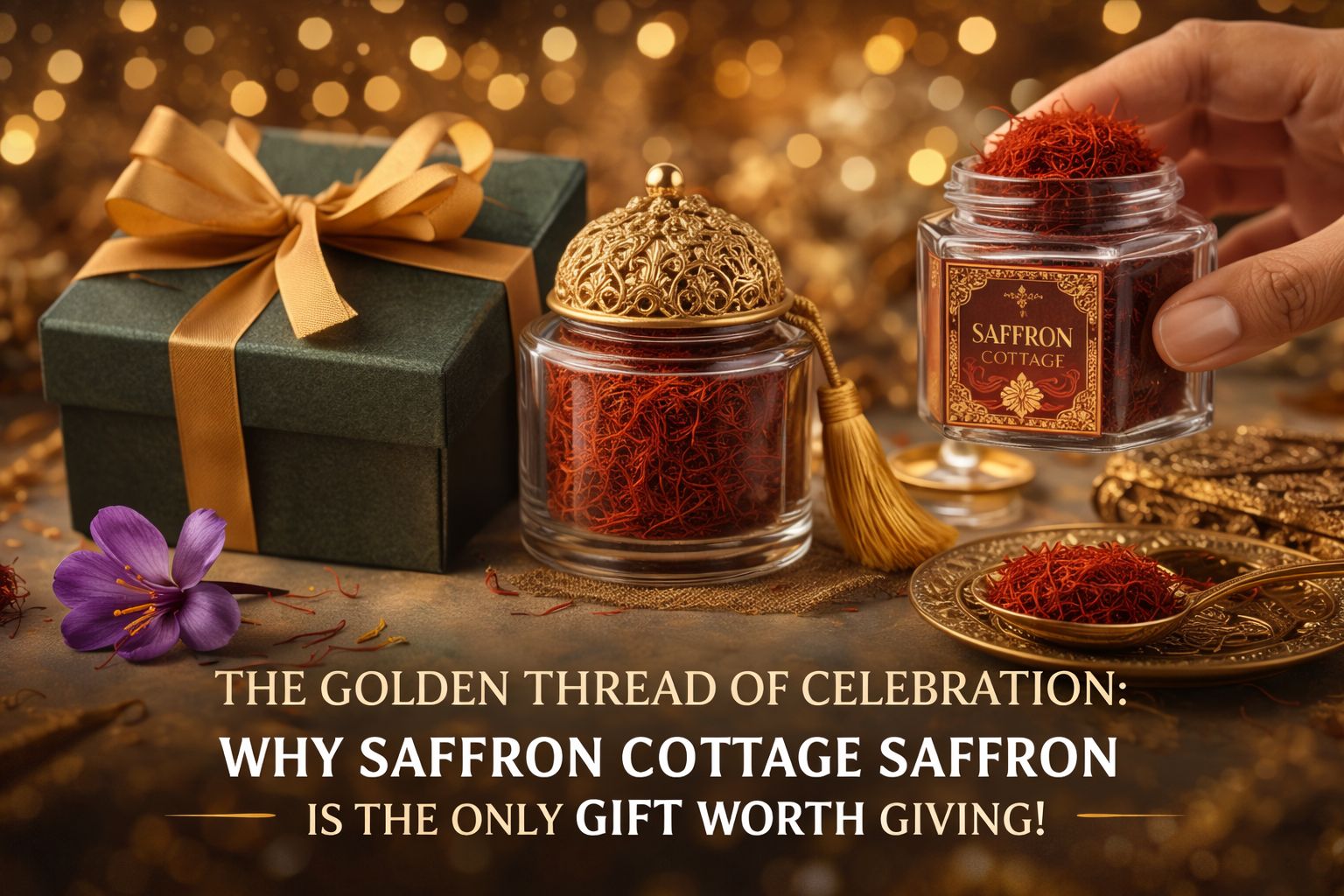 THE GOLDEN THREAD OF CELEBRATION WHY SAFFRON COTTAGE SAFFRON IS THE ONLY GIFT WORTH GIVING! 