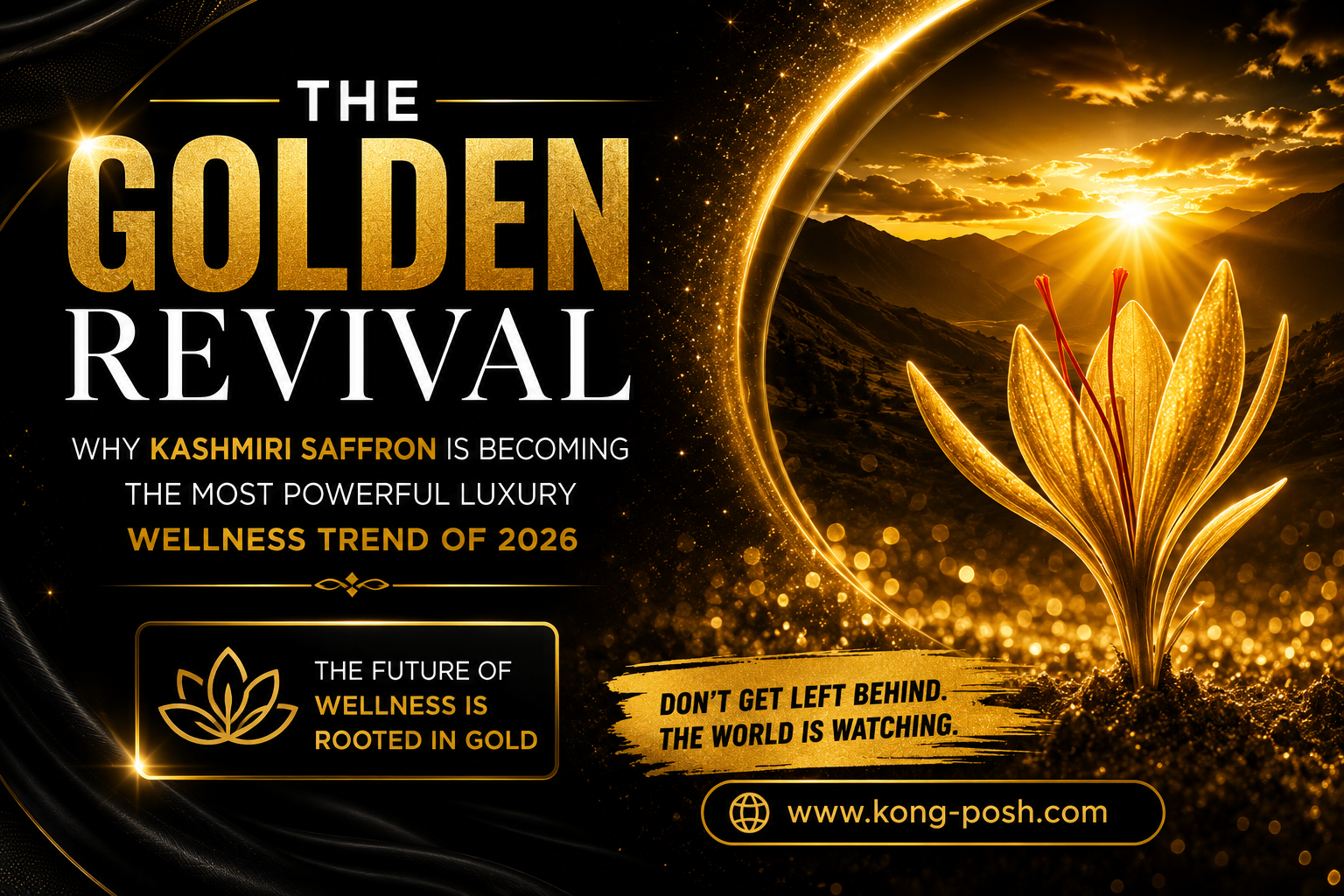 The Golden Revival Why Kashmiri Saffron Is Becoming The Most Powerful Luxury Wellness Trend Of 2026 (And Why You Cannot Ignore It Anymore)