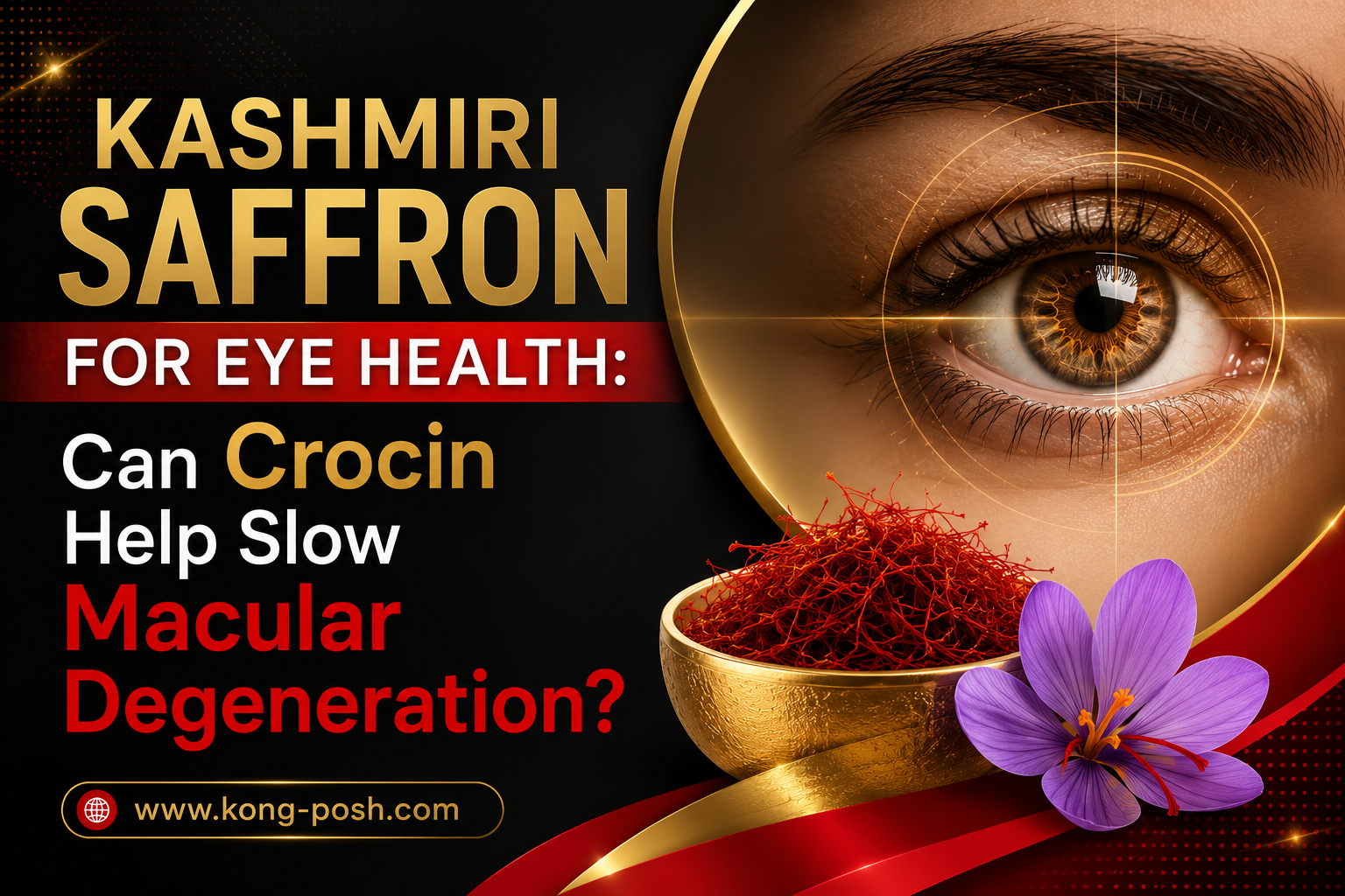 Kashmiri Saffron for Eye Health Can Crocin Help Slow Macular Degeneration