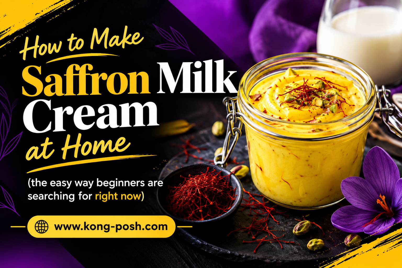 How to make saffron milk cream at home (the easy way beginners are searching for right now)