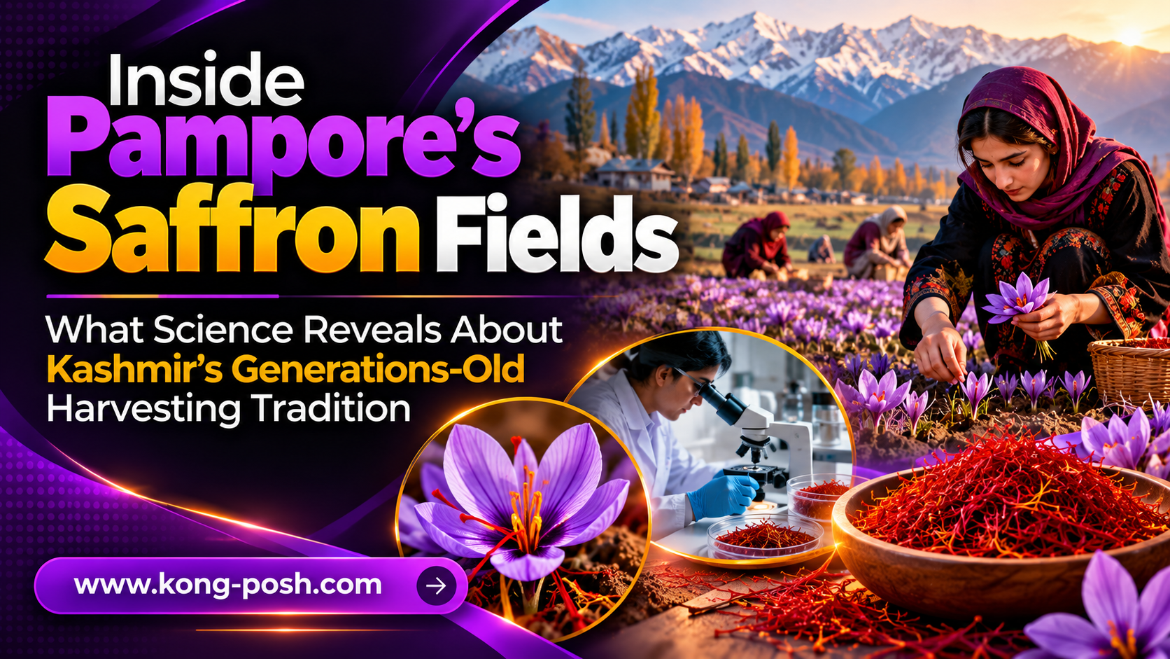 Inside Pampore’s Saffron Fields What Science Reveals About Kashmir’s Generations-Old Harvesting Tradition