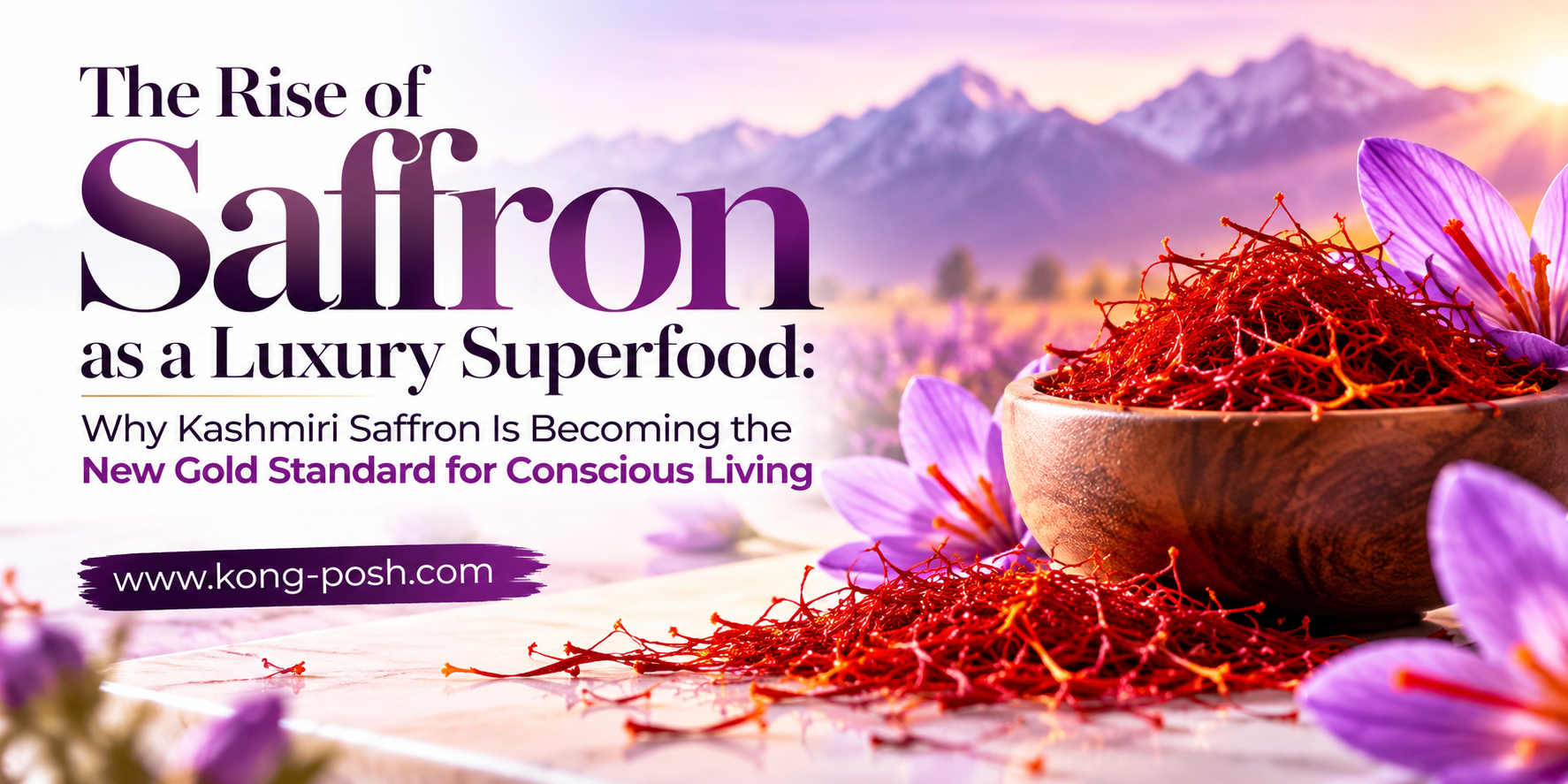 The Rise of Saffron as a Luxury Superfood: Why Kashmiri Saffron Is Becoming the New Gold Standard for Conscious Living